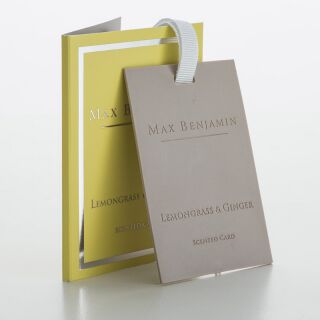Max Benjamin Duftkarte Lemongrass & Ginger